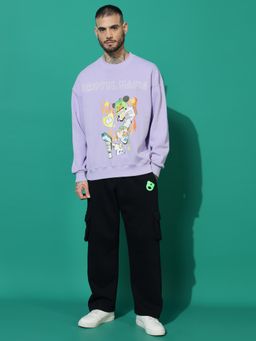 Griffel - Mafia Oversized Lavender Tracksuit (Set of 2)