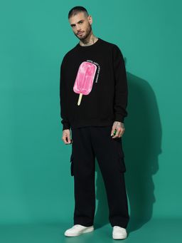 Griffel - Sweet Paradise Oversized Black Tracksuit (Set of 2)