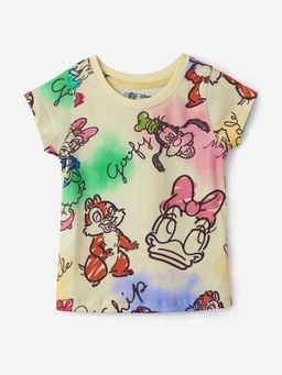 The Souled Store - Official Disney Chip and Dale Girls T-Shirt