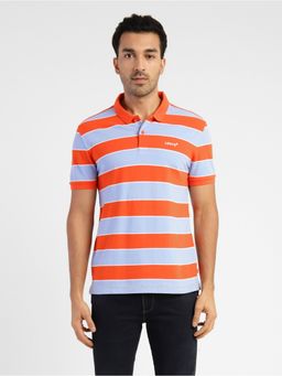 Levi's - Men Orange Collar Polo T-Shirt