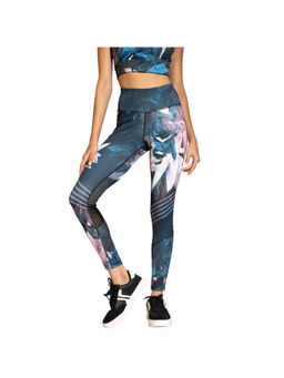 Silvertraq - Womens Ath Perform Printed 7/8 High Waist Leggings Zen Flora