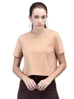 WOODLAND - Peach Solid T-Shirt
