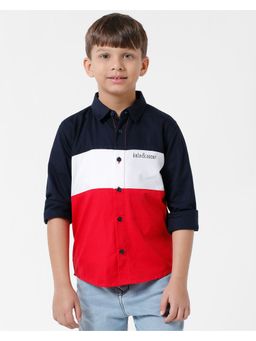 Kate & Oscar - Boys Multi-Color Colorblock Shirt
