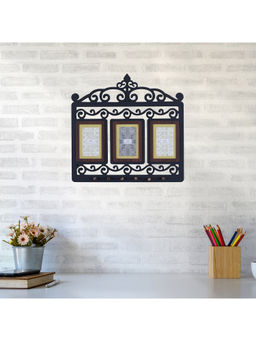 HomeTown - Moments Mdf Collage Photo frame In Black and Gold