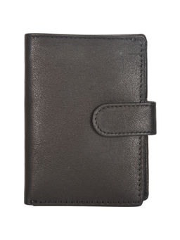 Sassora - Men & Casual, Formal Black Genuine Leather Rfid Card Holder (S)