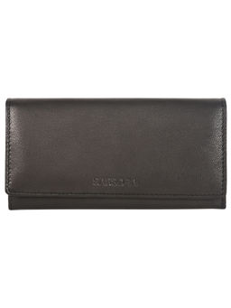 Sassora - Genuine Leather Black Rfid Protected Wallet - 5 Card Holders (M)