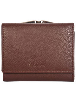 Sassora - Genuine Leather Small Size Brown Rfid Protected Wallet - 4 Card Holders (S)