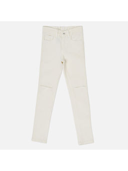 Pepe Jeans - Girls White Solid Jeans