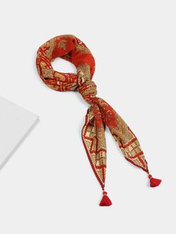 Ritu Kumar - Women Red Royal Vista K Square Scarf