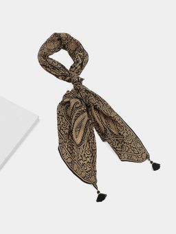 Ritu Kumar - Women Black Flowret K Long Scarf