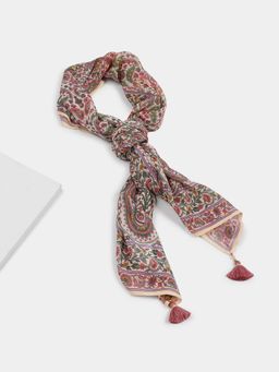 Ritu Kumar - Women Off White Flowret K Long Scarf