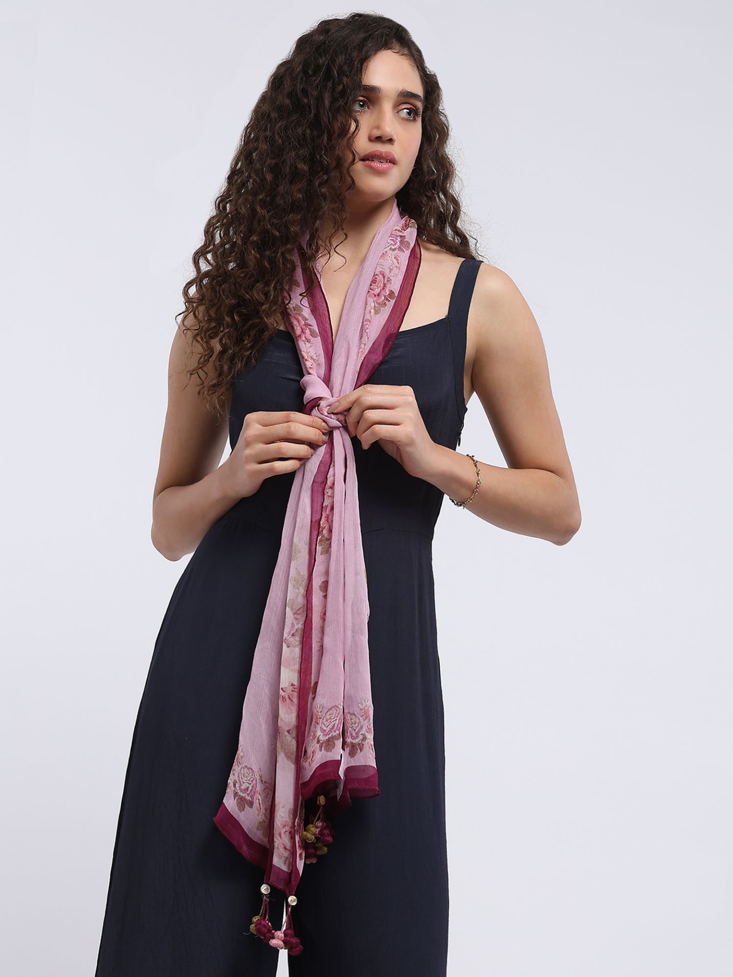 Women Joive 2 Purple Long Scarf-picture-24