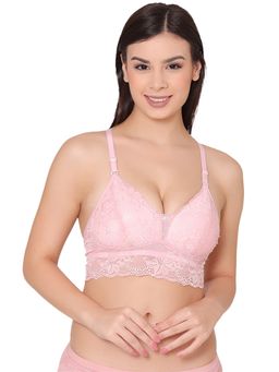 Groversons Paris Beauty - Women's Padded Wire-Free Bralette - Pink