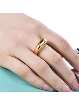 Yellow Chimes - Gold-Plated Minimalist Wedding Ring