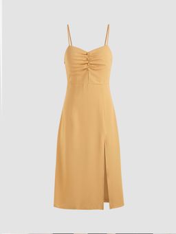 Cider - Woven Split Cami Maxi Dress