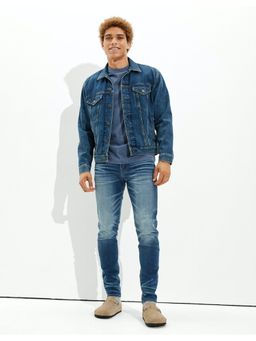 American Eagle - Blue Solid Trackpants