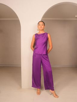 WHY SO BLUE - Freya Modal Purple Co-Ord Set