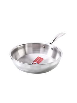 Wonderchef - Nigella Tri-Ply Stainless Steel Fry Pan 24cm, 2 Litre, 10 Years Warranty