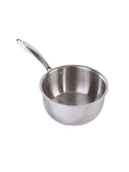 Wonderchef - Nigella Tri-Ply Stainless Steel 14 cm Sauce Pan, 1.2 L, 10 Years Warranty