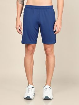 Technosport - Blue Men Solid Slim Fit Sports Shorts with Techno Dry
