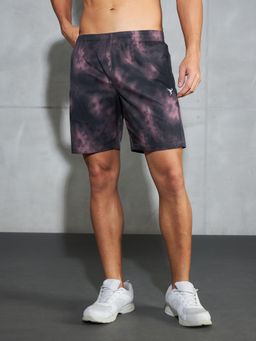 Technosport - Pink Men Printed Regular Fit Sports Shorts with Ts Lytra