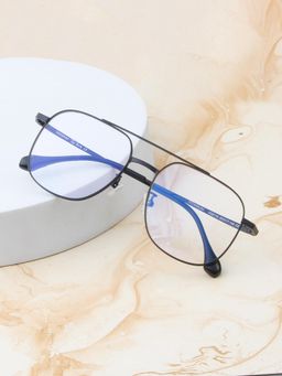 TED SMITH - Unisex Full Rim Pilot Black Eyeglass Frame