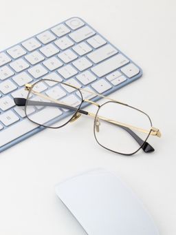 TED SMITH - Unisex Full Rim Pilot Black Eyeglass Frame