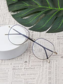 TED SMITH - Unisex Full Rim Round Silver Eyeglass Frame