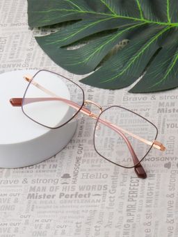 TED SMITH - Unisex Full Rim Square Brown Eyeglass Frame