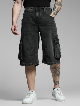 Jack & Jones - Black Loose Fit Shorts