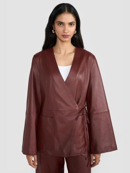 Perona - Zaria Rust Open Front Blazer