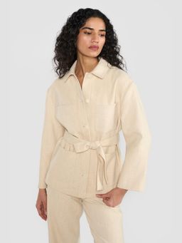 Perona - Joanne Ivory Jacket with Belt