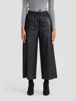 Perona - Kathryn Black Leather Pant