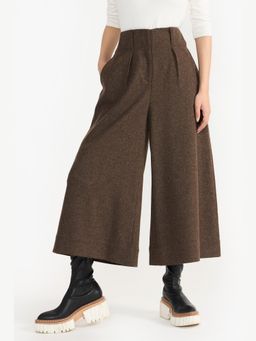 Perona - Martha Brown Solid Regular Fit Pant