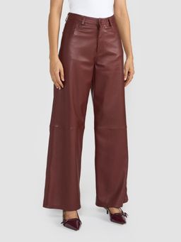 Perona - Zaria Rust Leather Pants