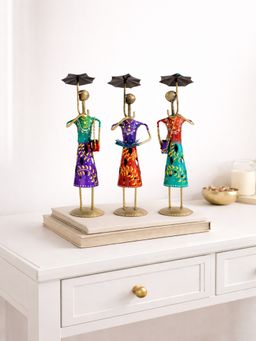 Golden Peacock - Vintage Metal Motorcycle Handicraft Desk & Table Decor