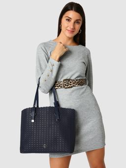 Caprese - Andrea Tote Small Navy Office Handbag (S)