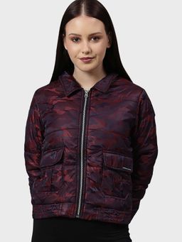 Campus Sutra - Red Printed Jacket
