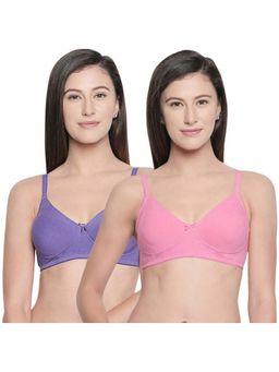 Bodycare - Bodaycare B, C & D Cup Perfect Coverage Bra In 100% Cotton-Pack Of 2 - Multi-Color