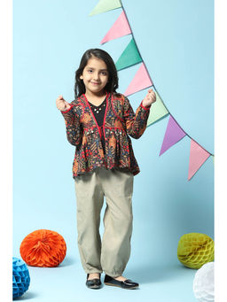 Biba - Girls Rayon Black Jacket Top