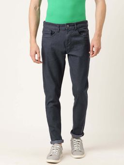 The Indian Garage Co - Men Slim Fit Solid Mid-Rise Jeans Grey