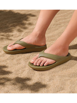 U.S. POLO ASSN. - Men Axel Dk. Green Foam Walk Flip Flop