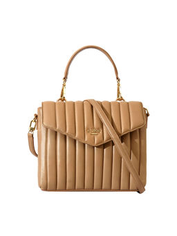 Eske - Beige Color Patterned Satchel For Women