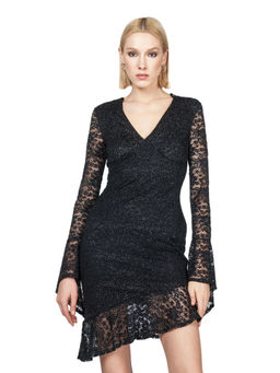 Cover Story - Black Lace Bodycon Mini Dress