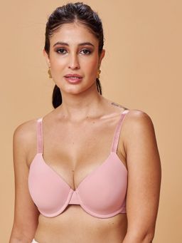 MAROON - Seamless Padded Underwired Full Coverage Women T-Shirt Bra