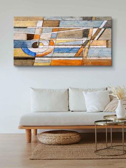 999Store - Wooden Stretched Framed Abstract Mondrian Painting Canvas Modern Stylish Decor
