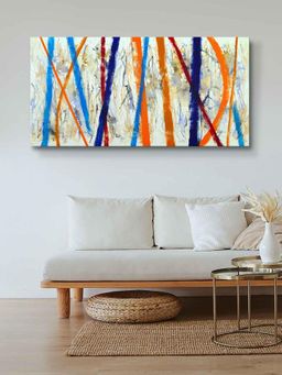 999Store - Wooden Stretched Framed Glitter Abstractll Hanging Painting FLP24480606
