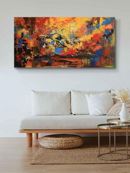 999Store - Wooden Stretched Framed Abstract Canvas Painting Modern Stylish Decor FLP24480625