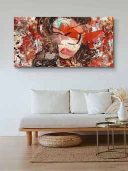 999Store - Wooden Stretched Framed Abstract Lady Painting FLP24480631