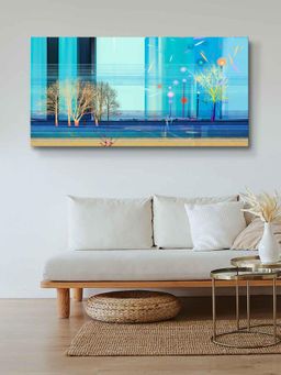 999Store - Wooden Stretched Framed Digital Tree Modern Wall Hanging Painting FLP24480647